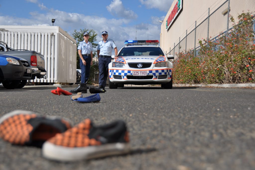 THINK: Acting senior Sergeant Lisa Self and Sergeant Shane Reid want to keep the roads free of fatalities today, on Fatality Free Friday. Photo Kirstin Payne / Warwick Daily News